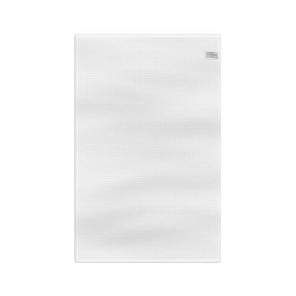 plain back, one side print kitchen towel on a white background