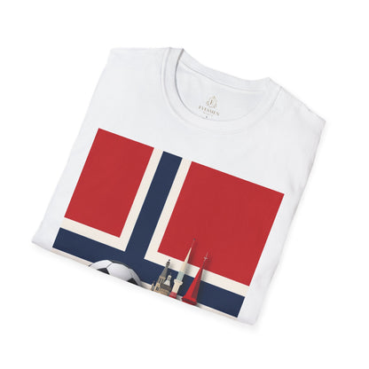 Norway Flag Soccer T‑Shirt — Norwegian Football Fan Tee