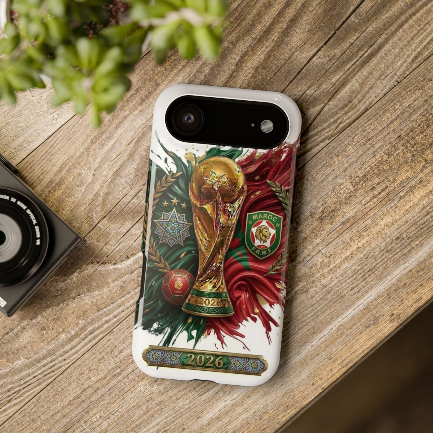 Moroccan 2026 Soccer Football Phone Case Impact‑Resistant Cover