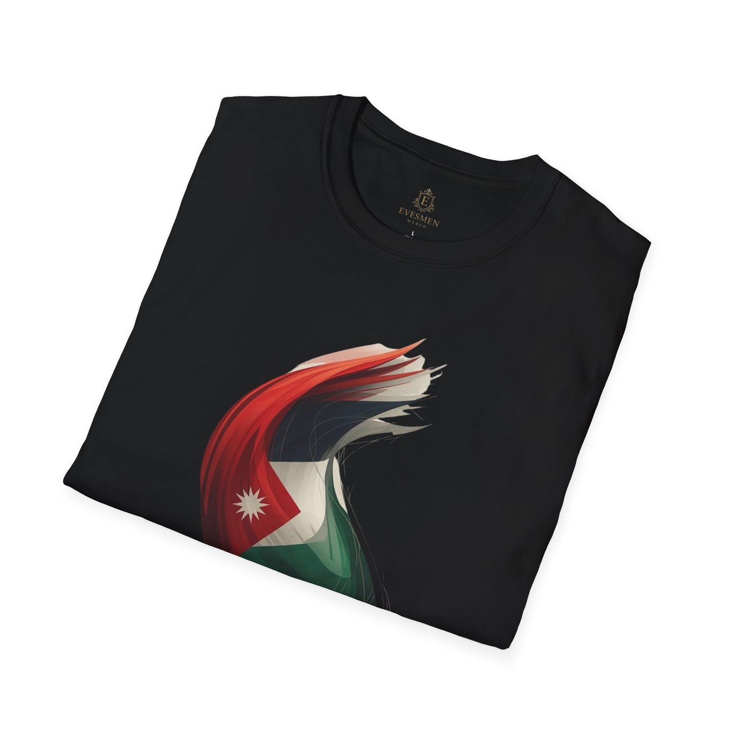 Jordan Football Flag Wave T‑Shirt Chivalrous Falcons Soccer Tee