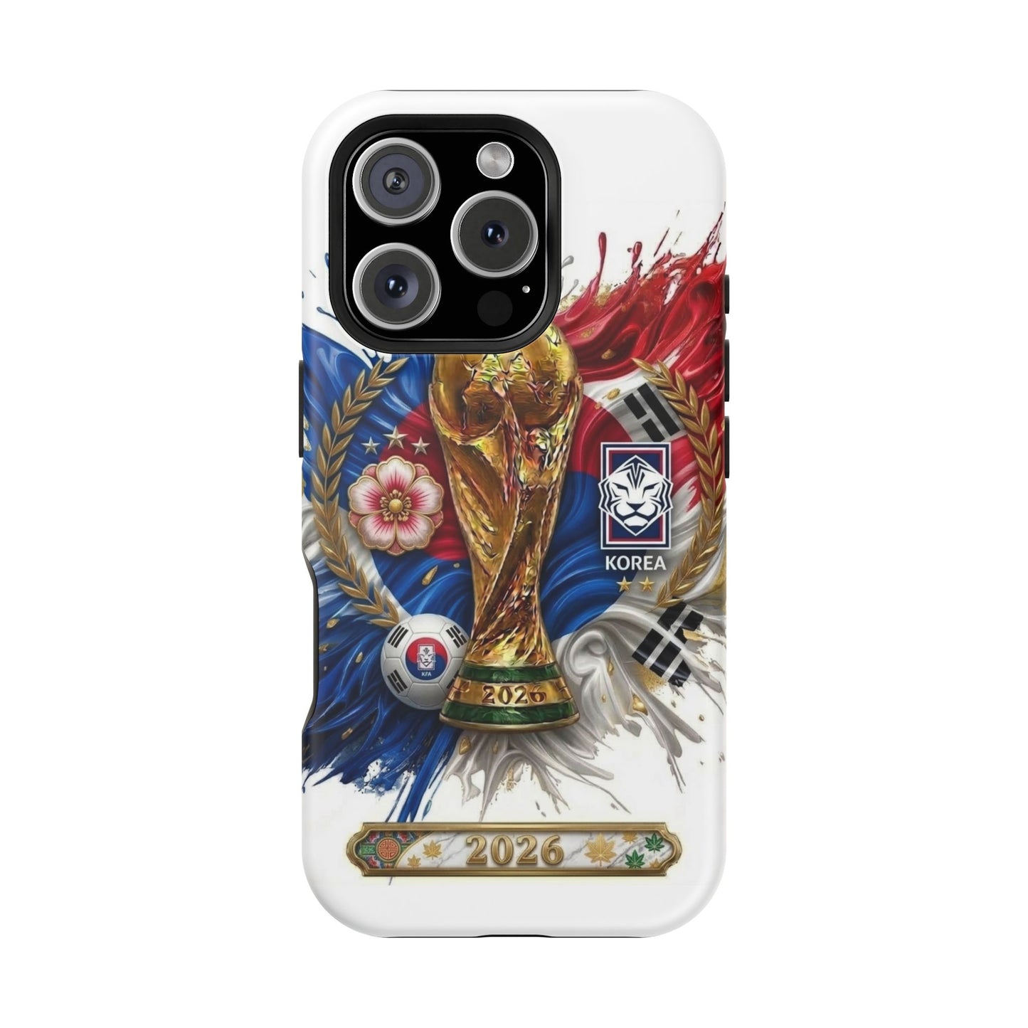 South Korea 2026 Soccer Fan Phone Case Impact-Resistant Cover