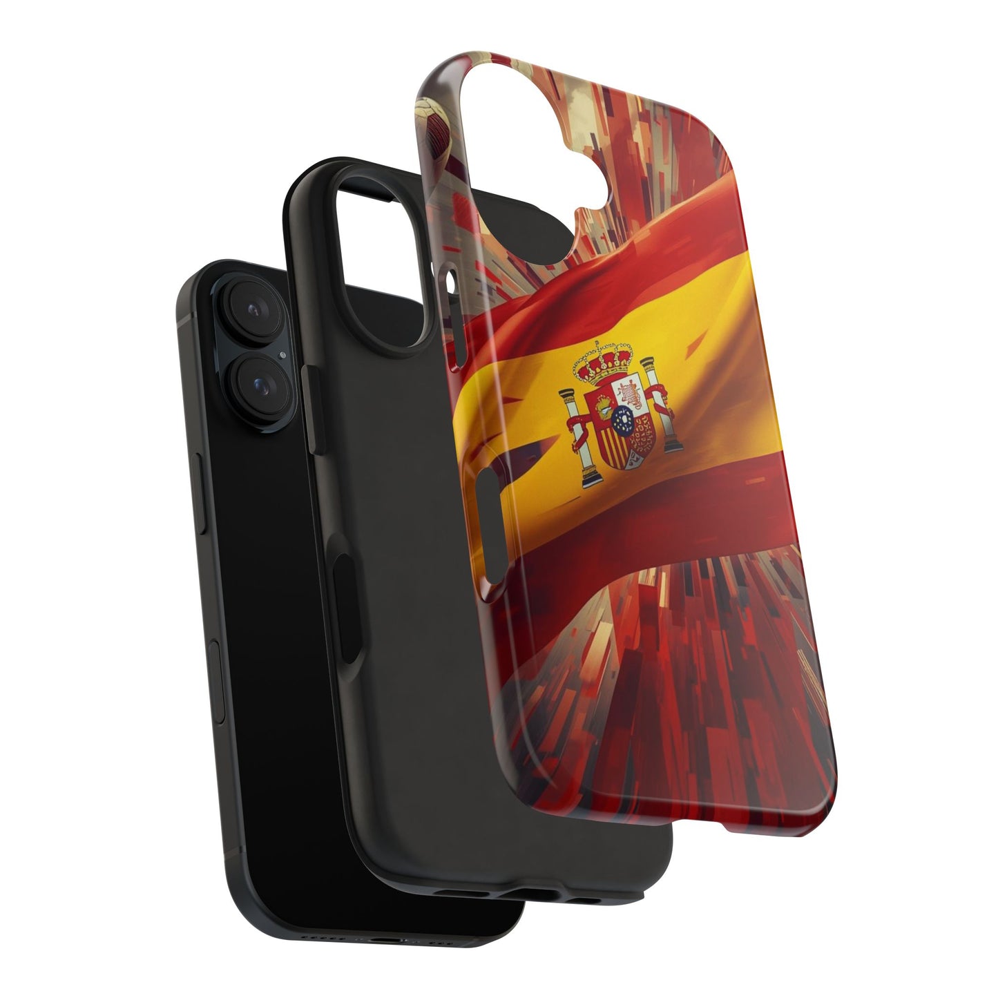 Spanish Flag Tough Phone Case — Shockproof Protective Case with Spain Crest
