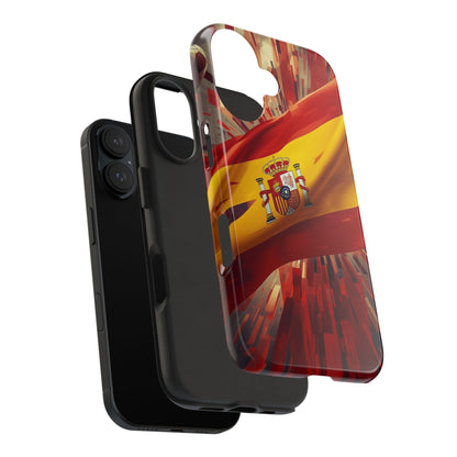 Spanish Flag Tough Phone Case — Shockproof Protective Case with Spain Crest