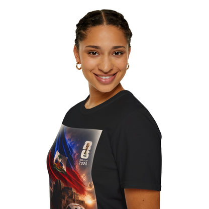 Haiti Football Flag T‑Shirt — 2026 Soccer Tribute Fan Tee