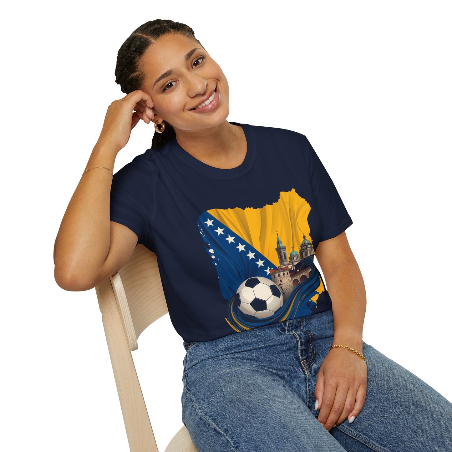 Bosnia Soccer T-Shirt — Bosnia & Herzegovina Football Fan Tee