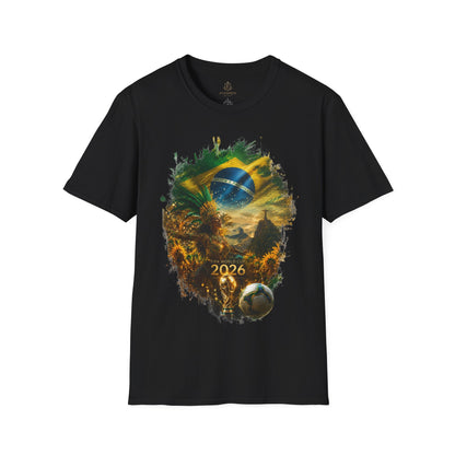 Brazil Football Carnival Flag T-Shirt Seleção Soccer Streetwear Tee