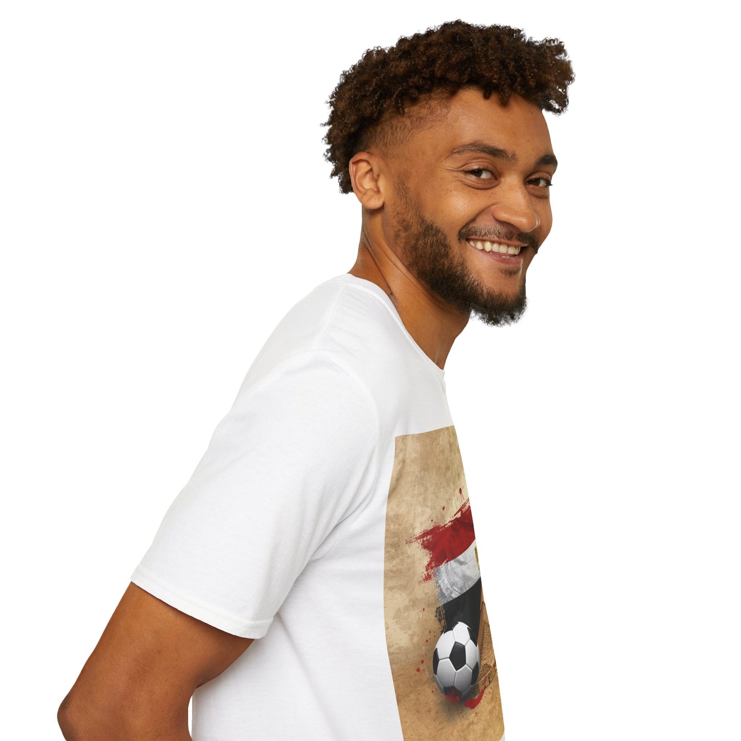Egypt Flag Pyramids Soccer T-Shirt Match Day Tee