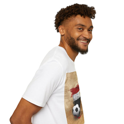 Egypt Flag Pyramids Soccer T-Shirt Match Day Tee