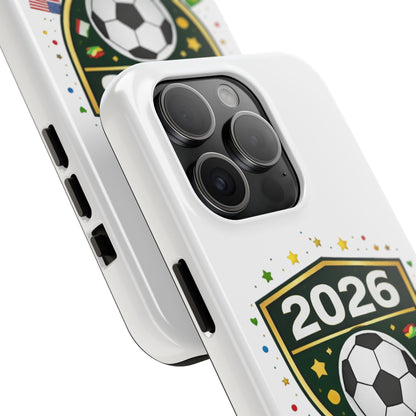 2026 Soccer Match Day Phone Protective Case Soccer Badge Design