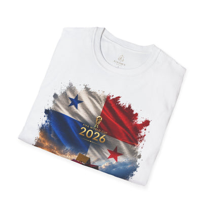 Panama Football Flag Biomuseo Graphic T-Shirt Cinematic Los Canaleros Soccer Tee