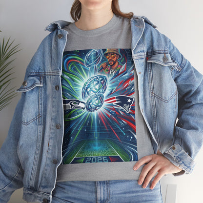 Legendary Championship Matchup Art T-Shirt Football Big Game Poster Tee