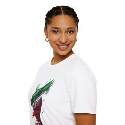 Iran Flag Brushstroke T-Shirt — Artistic Persian Pride Design Tee