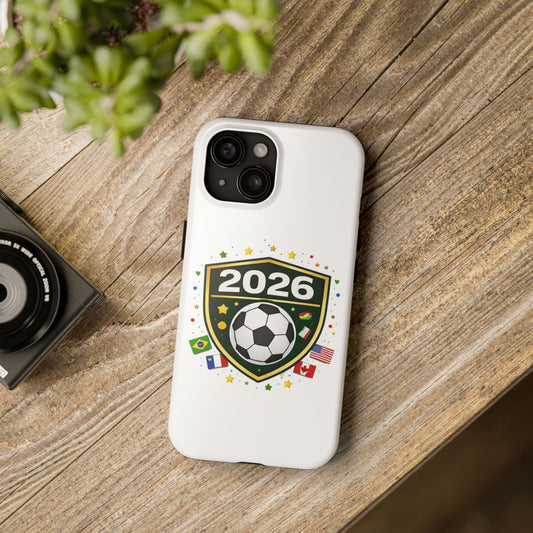 2026 Soccer Match Day Phone Protective Case Soccer Badge Design