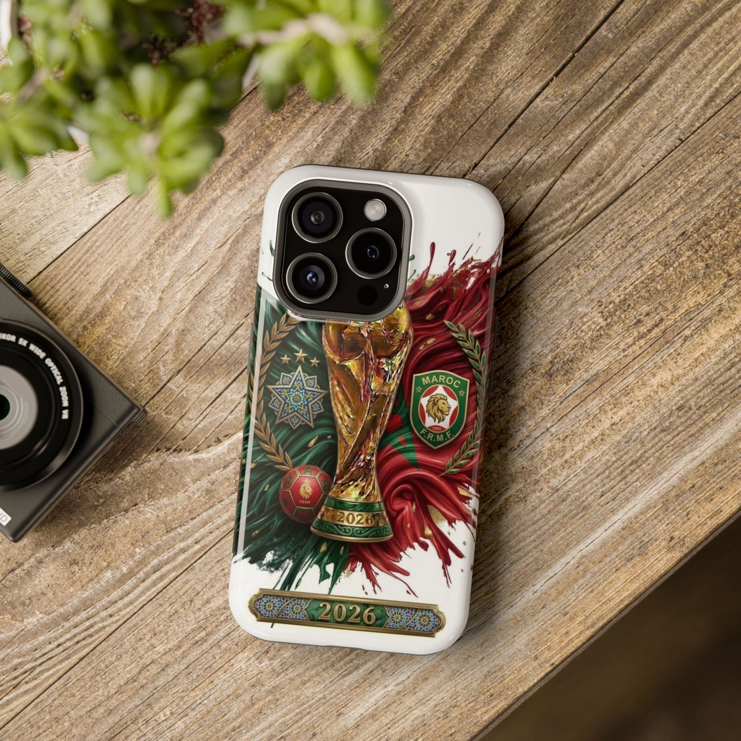 Moroccan 2026 Soccer Football Phone Case Impact‑Resistant Cover