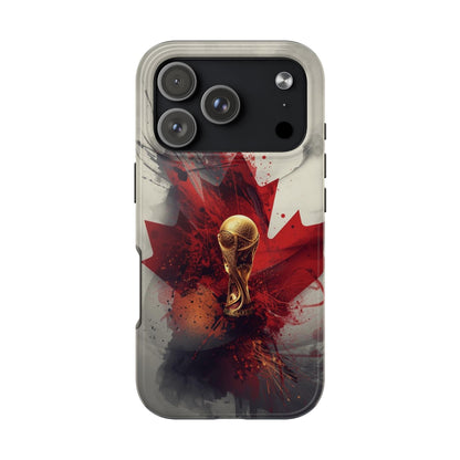 Canada Flag Soccer Fan Phone Protective Case Cover