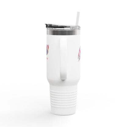 Insulated Travel Mug — 2026 Football Big Game White Tumbler