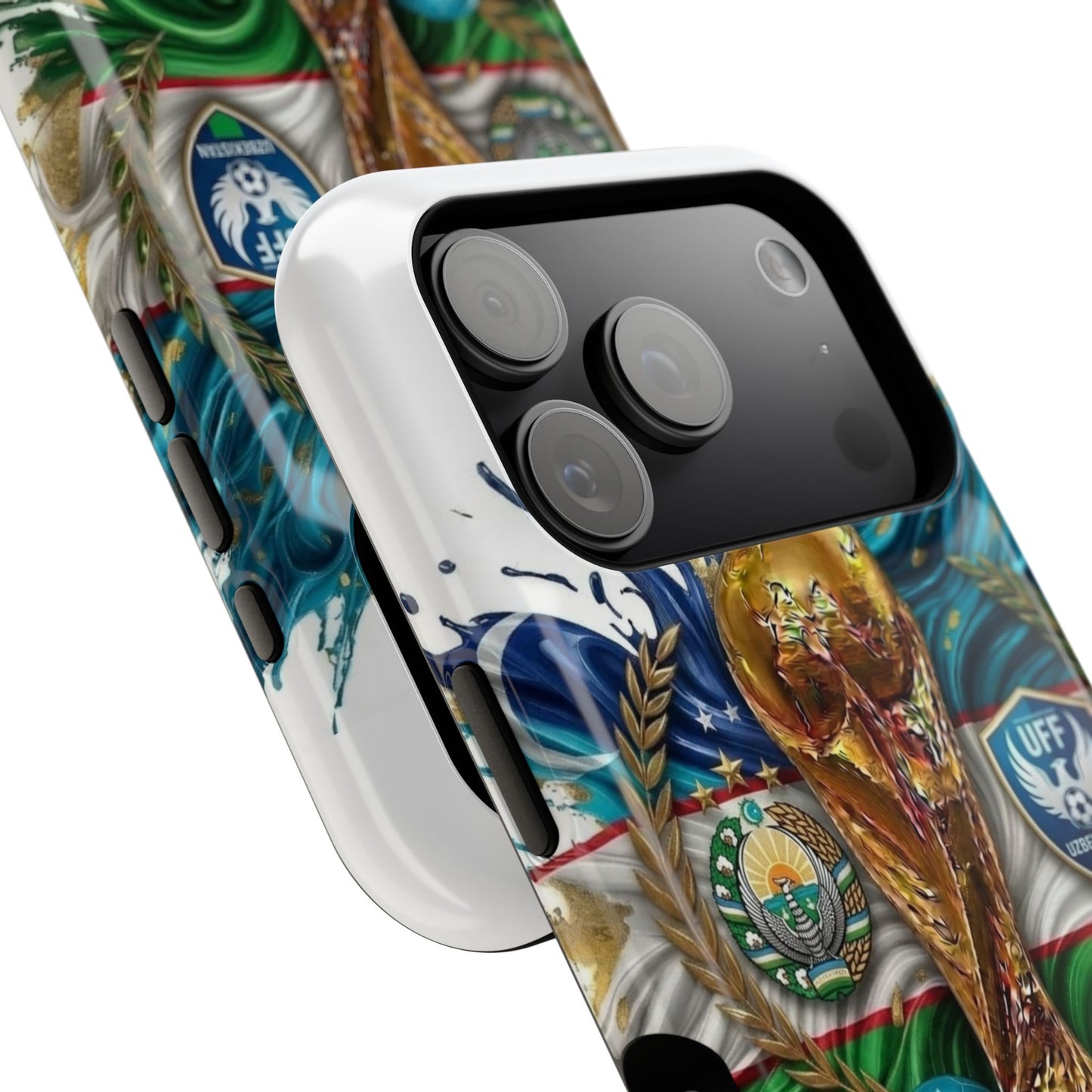 Uzbekistan 2026 Soccer Impact-Resistant Protective Phone Case