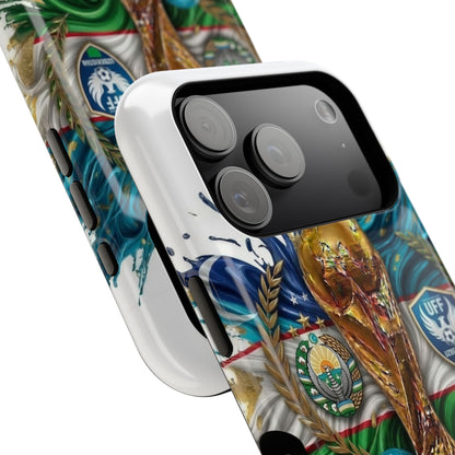 Uzbekistan 2026 Soccer Impact-Resistant Protective Phone Case