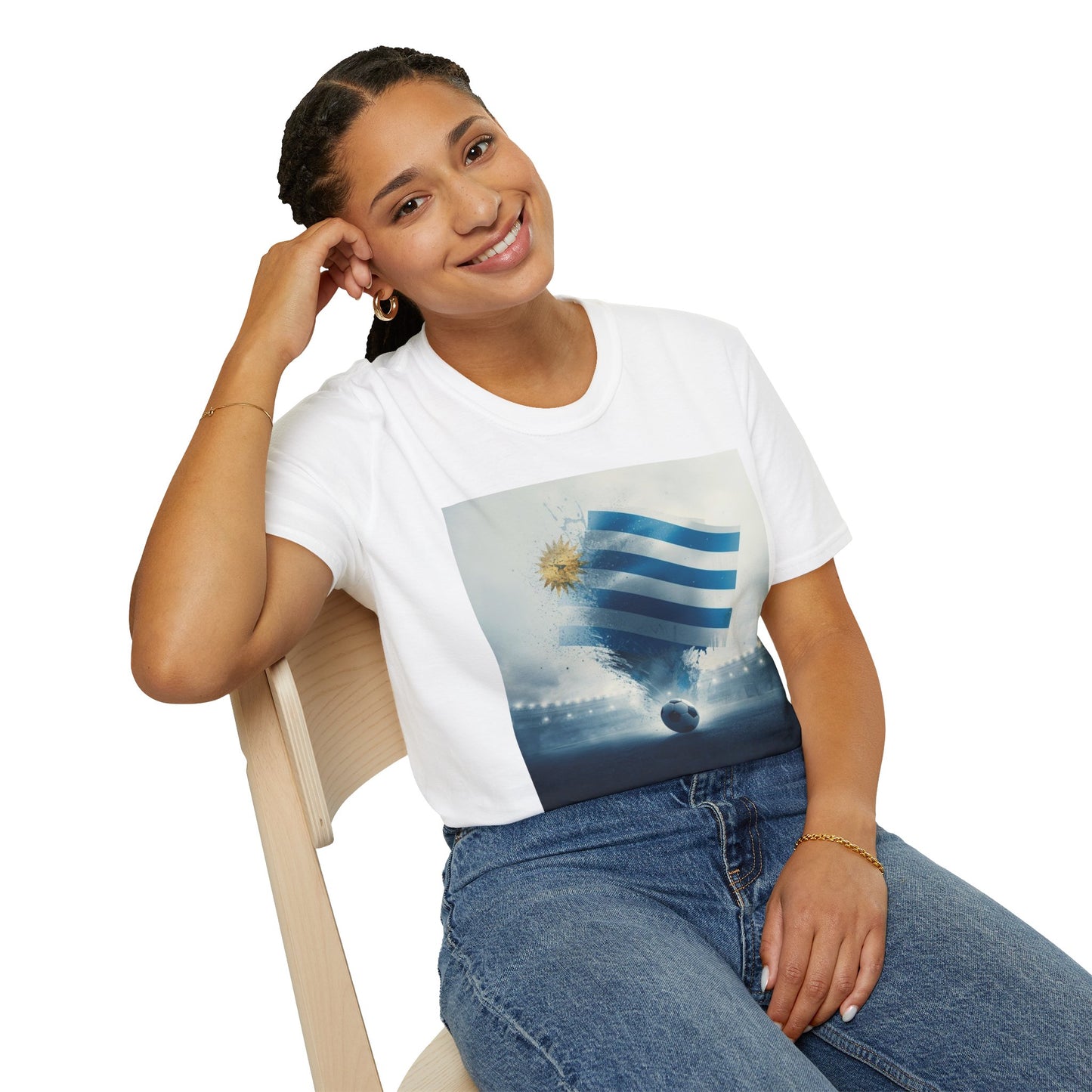 Uruguay Football Flag Epic Stadium T-Shirt – Vintage Soccer Fan Tee