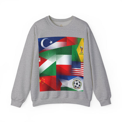 World Flags Soccer Crewneck Sweatshirt — Soccer Fan Pullover