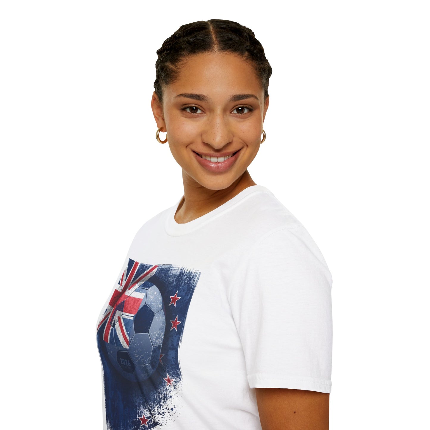 New Zealand Football Flag Grunge T-Shirt All Whites Soccer 2026 Graphic Tee