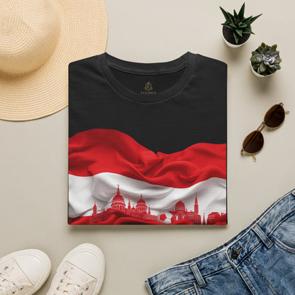 Austria Flag Vienna Cityscape Soccer Tee Unsere Burschen Football T-Shirt