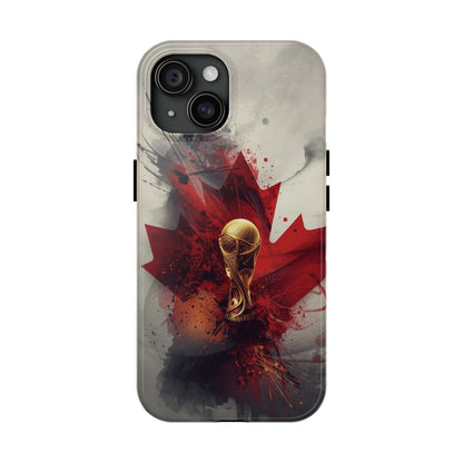 Canada Flag Soccer Fan Phone Protective Case Cover