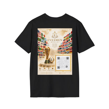 Global Football Flags Graphic Tee 2026 Soccer World Championship Commemorative T-Shirt