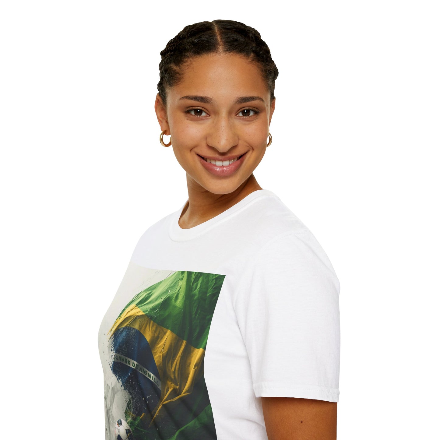 Brazil Flag Soccer Match Day T-Shirt — Brazilian Football Fan Tee