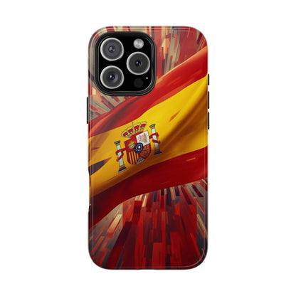 Spanish Flag Tough Phone Case — Shockproof Protective Case with Spain Crest