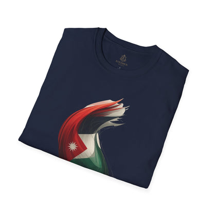 Jordan Football Flag Wave T‑Shirt Chivalrous Falcons Soccer Tee