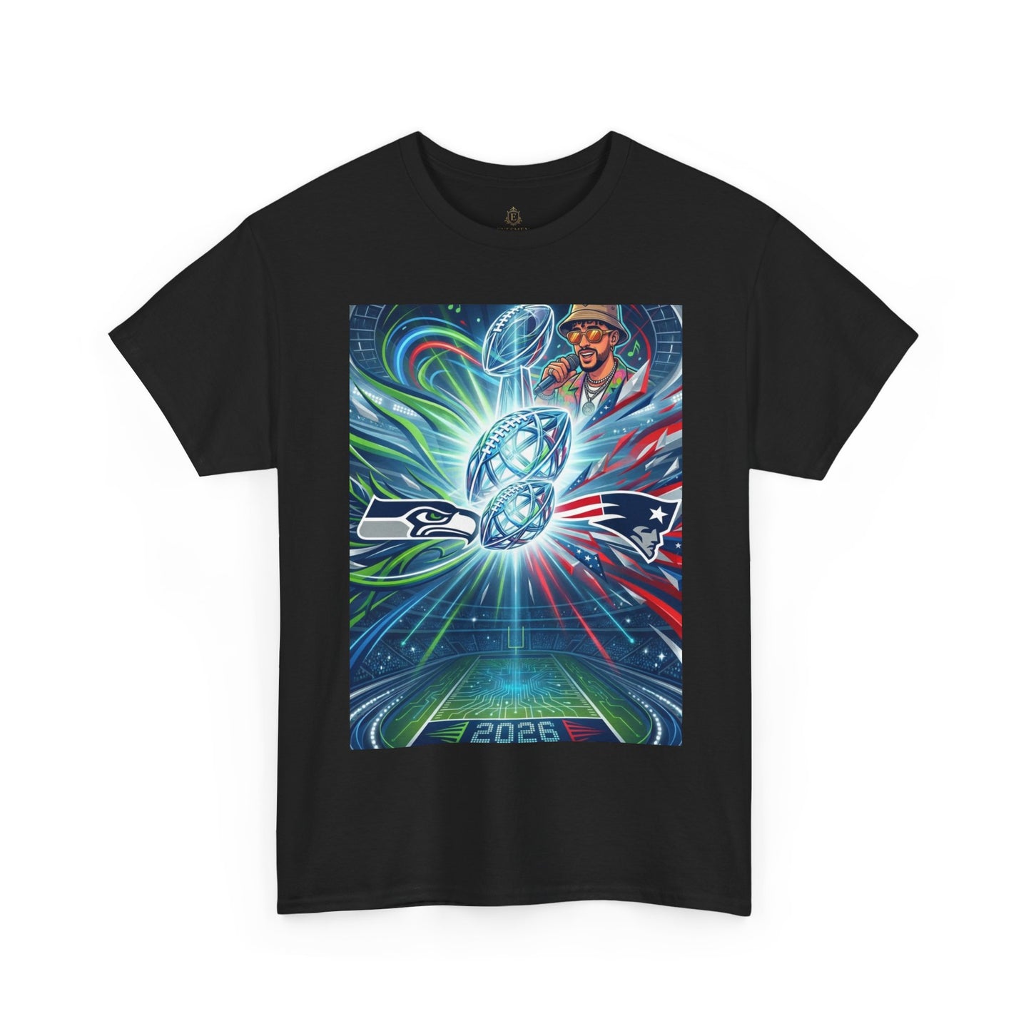 Legendary Championship Matchup Art T-Shirt Football Big Game Poster Tee