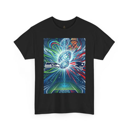Legendary Championship Matchup Art T-Shirt Football Big Game Poster Tee