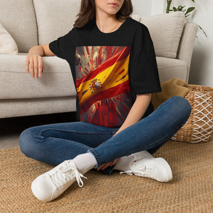 Spanish Flag Soccer T‑Shirt — Dynamic Spain Football Fan Tee
