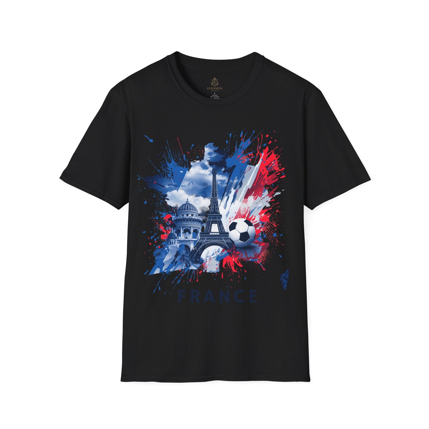France Soccer Match Day T-Shirt — Eiffel Tower Football Graphic Tee