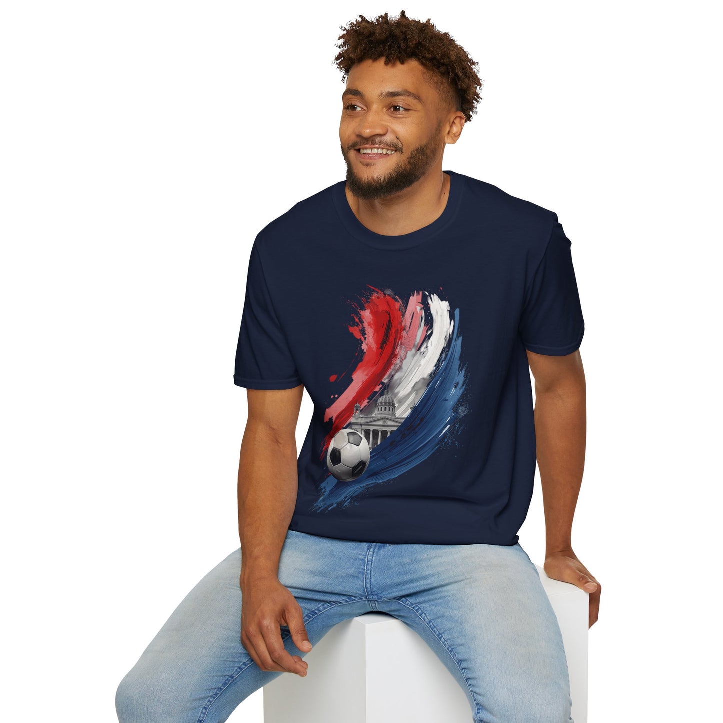 Paraguay Football Passion T-shirt with Asunción’s Pantheon Fan Tee