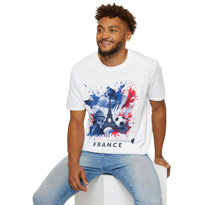 France Soccer Match Day T-Shirt — Eiffel Tower Football Graphic Tee