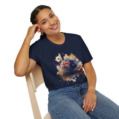 Australian Flag Soccer T-Shirt — Vintage Grunge Aussie Pride Tee