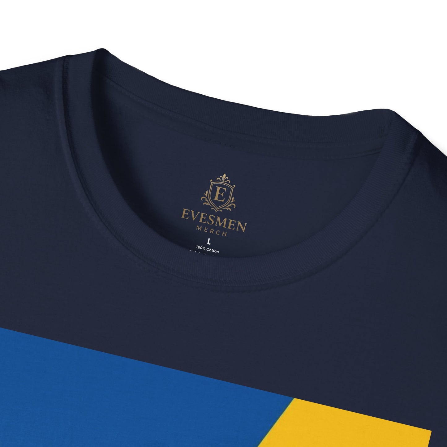 Curaçao Football Flag Minimalist T-Shirt Abstract La Familia Azul Soccer Tee