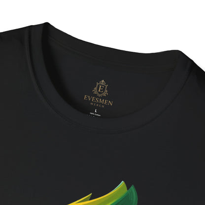 Brazil Flag Feather Football Graphic T-Shirt Tee