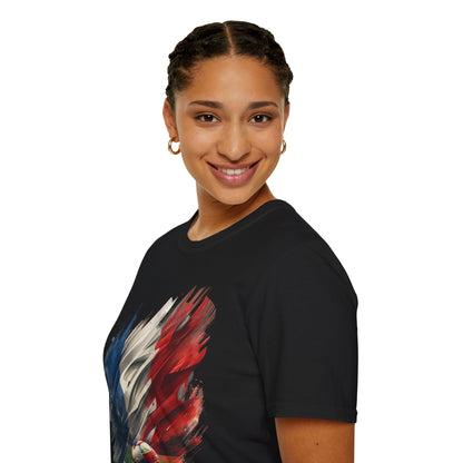 France Football French T-Shirt — Abstract Soccer Stadium Design Tee