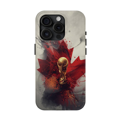 Canada Flag Soccer Fan Phone Protective Case Cover