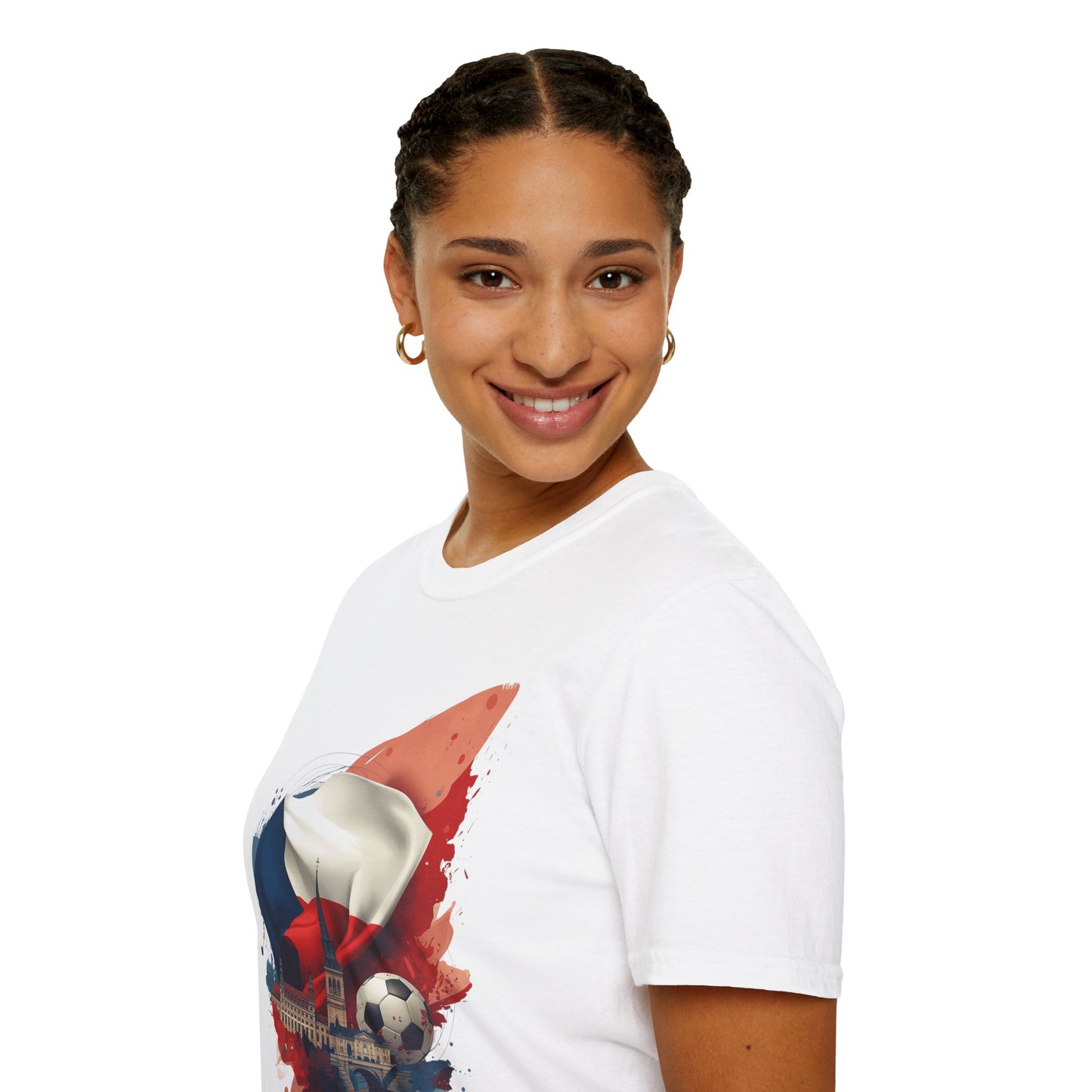 Czech Republic Flag Soccer T-Shirt – Football Fan Tee