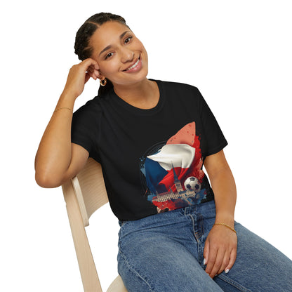 Czech Republic Flag Soccer T-Shirt – Football Fan Tee