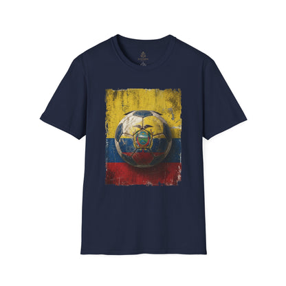 Ecuador Football Coat of Arms Grunge T-Shirt Vintage La Tri Soccer Tee