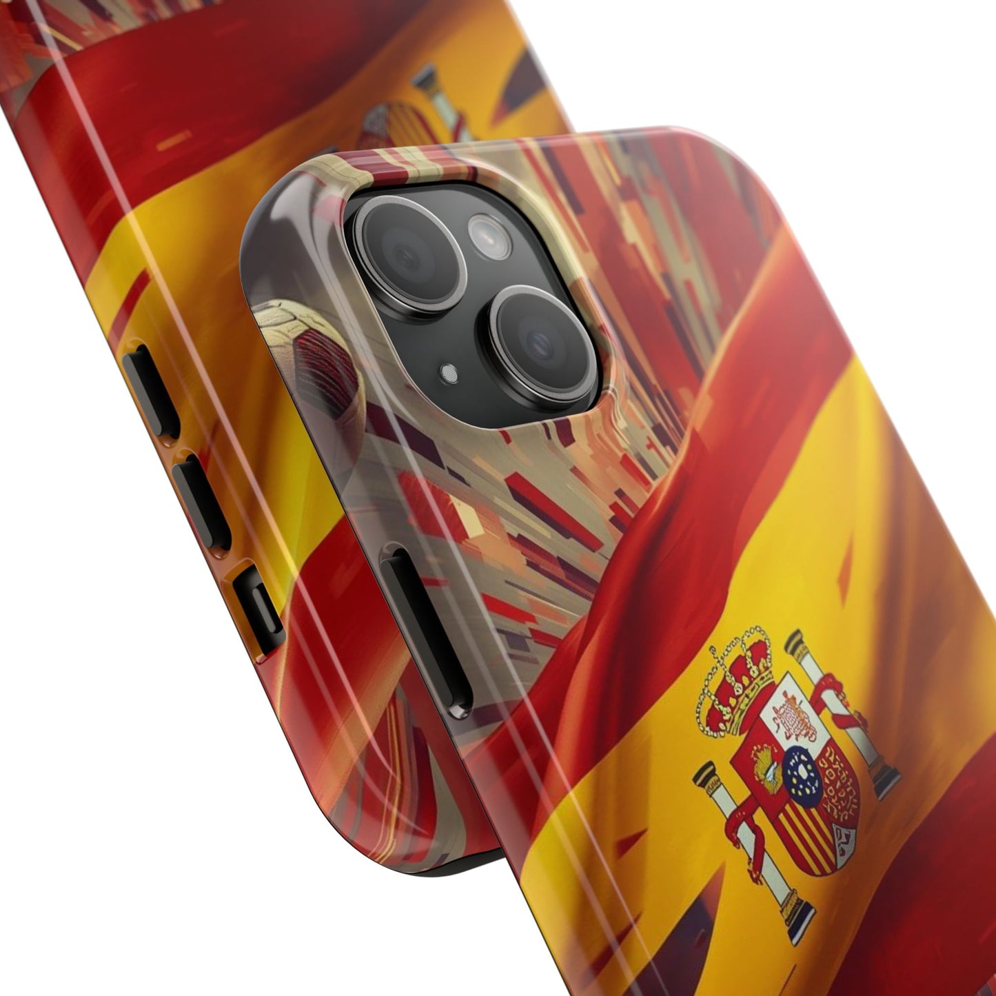 Spanish Flag Tough Phone Case — Shockproof Protective Case with Spain Crest
