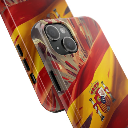 Spanish Flag Tough Phone Case — Shockproof Protective Case with Spain Crest
