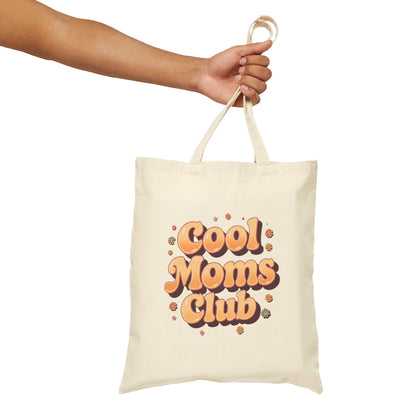 Cool Moms Club Mother's Day Tote Bag Cotton Canvas