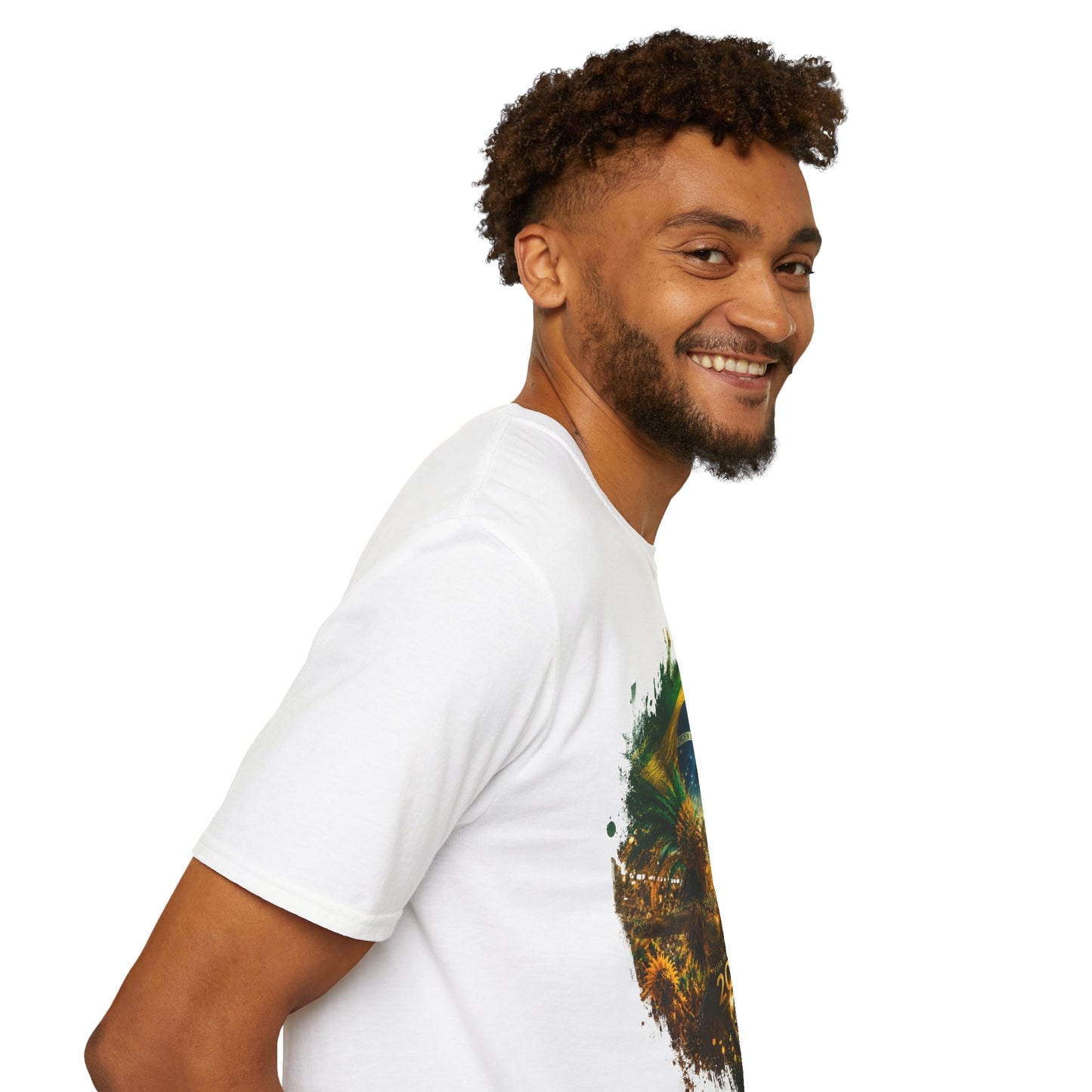 Brazil Football Carnival Flag T-Shirt Seleção Soccer Streetwear Tee