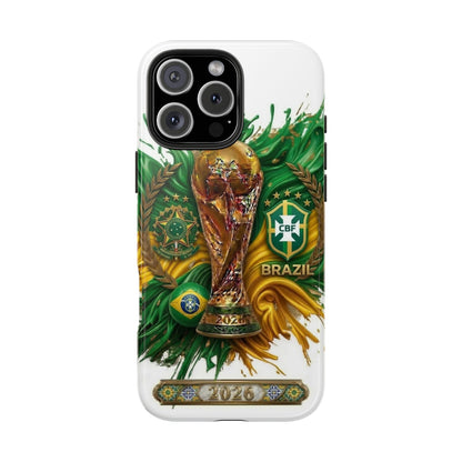 Brazil 2026 Soccer Tough Phone Case — Protective Fan Cover
